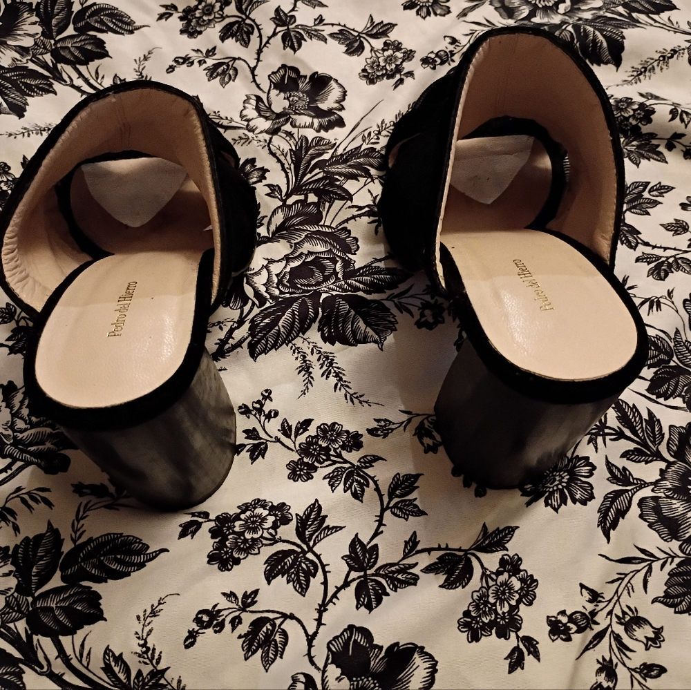 Black Suede Mules - Picture 9 of 9